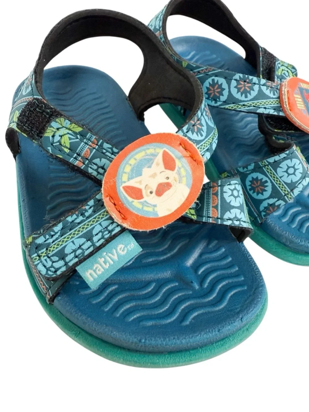 Toddler‎ Native x Disney Moana Pua Hei Hei Blue Sandals Size 5